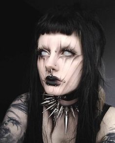 Satanic Makeup, Gothic Clown Makeup, Metalhead Makeup, Demon Makeup, Scene Makeup, Horror Makeup, Gothic Makeup