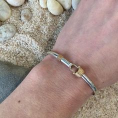 Small Nantucket Basket Bracelet – Cape Cod Jewelers Cape Cod Bracelet, Cape Cod Jewelry, Nantucket Basket, Two Tone Bracelet, Nantucket Massachusetts, Nantucket Baskets, Nautical Necklace, Diamond Band Engagement Ring, Nautical Earrings