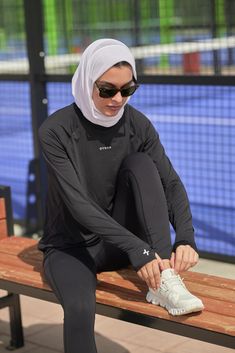 Modest Active Wear For Women, Outfit Badminton Hijab, Outfit Badminton, Modest Athletic Wear