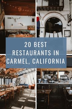 the best restaurants in carmel, california