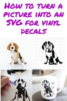 how to turn a picture into an svg for vinyl decals with your dog