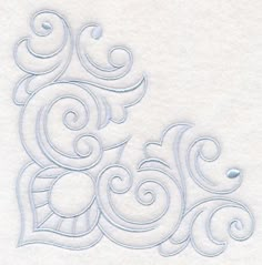 a white piece of paper with an intricate design on the bottom and one line in the middle