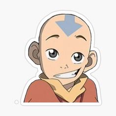 an avatar sticker with a blue arrow on it's forehead