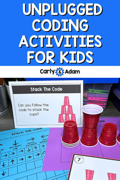 Hands-on unplugged coding activities for kids, featuring engaging STEM challenges like binary pixel art, algorithm-based drawings, and LEGO coding. These activities are designed to teach foundational coding concepts, such as sequencing, debugging, and loops, in a screen-free, interactive way. Perfect for elementary classrooms, Hour of Code, and Computer Science Education Week (CSEd Week), these centers foster problem-solving and critical thinking in young learners. Hexbug Activities, Coding Kindergarten, Debugging Code, Technology Activities For Kids, Learning Coding, Impact Of Technology