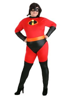 PRICES MAY VARY. Size: 3X 100% polyester fabric, 100% polyurethane foam Jumpsuit has hook & loop fastener at center back Elastic back waistband Jumpsuit legs have elastic stirrups under foot Elastigirl has stepped up and now is the iconic Mrs. Incredible! This officially licensed, Plus Size Costume features a jumpsuit with a hook and loop fastener at the center and an elastic back waistband. The jumpsuit legs have elastic stirrups under the foot, while the foam belt has a hook and loop fastener Mrs Incredible Costume, Incredible Costume, Garfield Costume, Incredibles Costume, Karate Kid Costume, Clueless Costume, Ace Ventura Costume, Brad Bird, Mrs Incredible