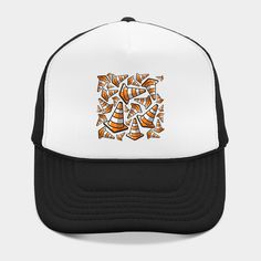 Traffic Cone - Orange and White Pattern -- Choose from our vast selection of Trucker hats to match with your favorite design to make the perfect custom graphic Hat. Customize your color! For men and women. Cone Hats, Traffic Cone, White Patterns, Trucker Hats, Hat Designs, Race Cars, Trucker Hat, Men And Women, For Men