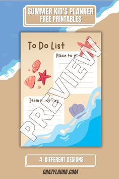 Having a Summer Kid's Planner can be a wonderful tool for parents looking to make the most of their children's summer break. #Summer #Education #Printables Summer Kids