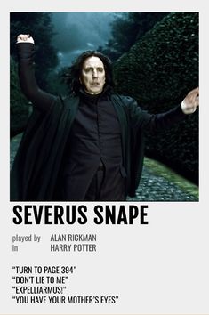 the poster for severus snape