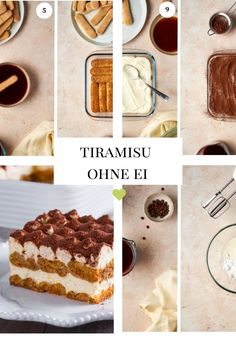 Italienische Desserts - Tiramisu ohne Ei