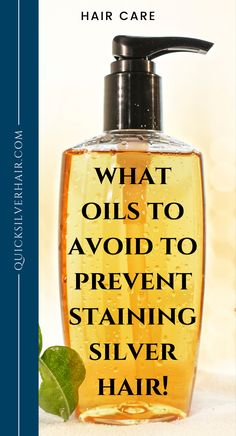 I’m not sure how banning oils for hair caught so much popularity. For your gray hair lifestyles, they are amazing natural ingredients that provide more benefits than problem, as long as you know what to look for to prevent yellowing and discolored gray hair. #yellowinghair #grayhaircare #silverhaircare Healthy Gray Hair, Oils To Avoid, Hard Water Hair, Blonde Hair Tips, Grey Hair And Makeup, Curly Styling, Grey Hair Journey, Silver Hair Highlights, Hair Lifestyle