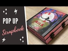 an open book with the title pop up scrapbook