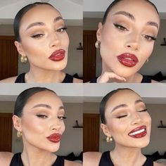 #makeup #makyaj #kesfet Era Makeup, Lips Combo, Perfect Lipstick Shade, Foxy Eyes, Maquillage On Fleek, Eye Brows, Perfect Lipstick, Lipstick Shade, Dope Makeup