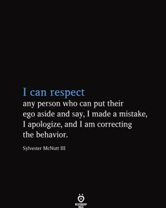 an image with the words i can respect in blue and white on black, against a dark background