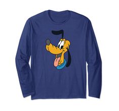 PRICES MAY VARY. Officially licensed by Disney. Show off your love for your favorite Disney character with our Pluto themed graphic merchandise. Perfect for those who can't get enough of Mickey's best friend. ODNY-2020 Lightweight, Classic fit, Double-needle sleeve and bottom hem Branded T Shirts, Top Styles, Long Sleeve Tshirt, Fashion Branding, Topshop, Disney, Long Sleeve, T Shirt, Clothes