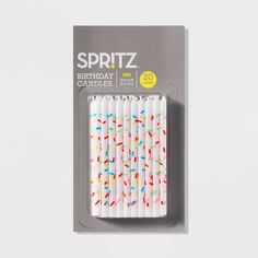 spritz birthday candles are in the package