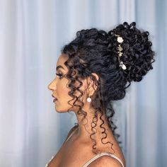 Hairstyle For Curly Hair Wedding, Up Do Curly Hairstyles Wedding, Hairstyles Wedding Curly Hair, Prom Hair Curly Hair Natural Curls, Hairstyle Curly Hair Wedding, Curly Hair Wedding Styles Naturally Updo, Black Curly Hair Wedding Styles, Wedding Hairstyles For Naturally Curly Hair, Wedding Hairstyles For Long Curly Hair Natural Curls