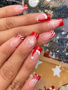 This Acrylic & Press On Nails item is sold by CatscloudLLC. Ships from Pompano Beach, FL. Listed on Nov 11, 2024 Red Christmas Nails, Easy Nails, French Tip Acrylic Nails, Nailed It