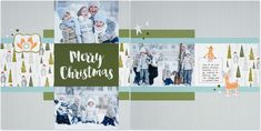 a christmas card with photos and words on it