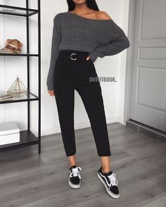 14 Outfits casuales con pantalón de vestir para ir a la universidad Popular Outfits, Fit Ideas, Outfits Casual, Ladies Dress Design, Winter Style