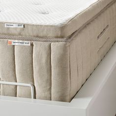 an image of a mattress on top of a bed