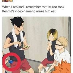 Kuroo Kenma, Kuroo X Kenma, Haikyuu Meme, Volleyball Anime, Kenma Kozume, Haikyuu Funny, Haikyuu Ships