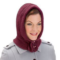 This Versatile Knit Hood Keeps You Warm And Cozy On The Coldest Winter Days. The Unique Design Combines The Protection Of A Hood With The Ease Of Wearing A Hat. Carry This Handy Hood With You And Avoid The Bulk Of Wearing A Full Hooded Jacket. The 2 Button Closure At The Neck Provides A Secure Fit To Keep The Cold Out. Hand Wash. Acrylic; Imported. One Size Fits Most. Available In Burgundy, Tan, Or Black. Faux Fur Accessories, Quilted Coats, Fur Vests, Plush Coat, Fur Accessories, Collections Etc, Knitted Hood, Wearing A Hat, Faux Fur Vests