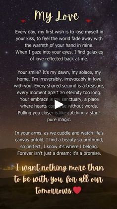 a poem written in the sky with stars above it