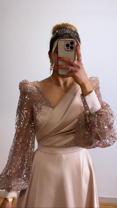 Dress For Wedding Party, Glitter Prom Dress, Long Puffy Sleeves, Champagne Evening Dress, Mother Of The Bride Dresses Long, Prom Dress Long, Dress For Wedding, Fancy Dresses Long