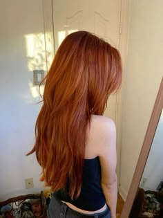 Orange Hair No Bleach, Dark Natural Ginger Hair, Gingery Red Hair, Red Hair Fairy Aesthetic, Ginger Hair No Bleach, Ginger Brownish Hair, Ginger With Shadow Root, Sunset Copper Hair, Ombré Ginger Hair