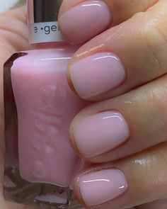 Essie Gel Couture, Cute Gel Nails, Soft Nails, Pink Nail Polish, Pink Nail, Dream Nails, Fire Nails, Funky Nails, Pretty Acrylic Nails