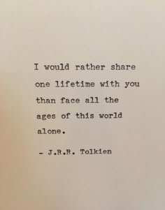 Jrr Tolkien Quotes, Tolkien Quotes, Antique Typewriter, I Would Rather, Jrr Tolkien, Quote Aesthetic