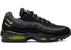 Check out the Nike Air Max 95 Retro Logo Black Grey Volt available on StockX Retro Logo, Nike Air Max 95, Air Max 95, Logo Black, Sketchers Sneakers, Watch Collection, Black Mesh, Nike Sportswear, Air Max Sneakers