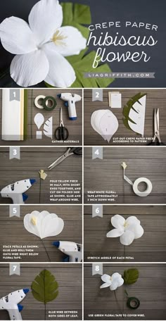 the instructions for making paper flowers with scissors and other things to make them look like they are