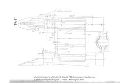 the technical drawing shows how to draw an object with pencils and paper, as well as