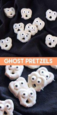 these ghost pretzels are so cute and easy to make