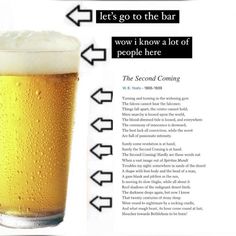 an image of a glass of beer with information about the different types of beers in it