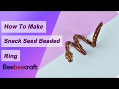 how to make a snack seed beaded ring with beebeecrafts instructions and pictures