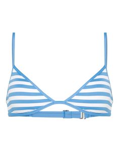 blue/white stretch-design piqué weave removable pads triangle cup adjustable spaghetti straps rear hook fastening full lining Be mindful to try on swimwear over your own garments. Summer Style Clothes, One One Swimwear, Summer Items Products, Aquamarine Clothes, Cute Bikinis For Teens Summer, Cute Swimming Suits, Cute Swim Suits, Fun Bikinis, Triangle Bathing Suits