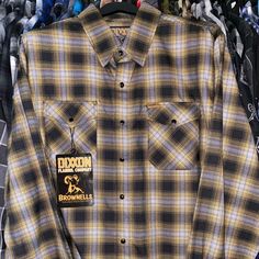 Xl Dixxon Flannel Co Brownells Big Iron Flannel. Never Worn. Button Down Shirts, Color