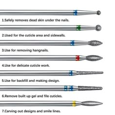 14pcs Diamond Nail Drill Bits Set Sanding Polishing Removing for Acrylic Gel Nails Cuticle Remover Manicure Pedicure Tool with Plastic Storage Case You can get 12pcs diamond carbide bits, 1pcs silicone drill bit and 1pcs brush. Suit for both beginners and professionals. Well made, made of steel, sturdy and durable enough for your daily using for design. Ideal for refining and shaping nail edges, polishing surface of acrylic and nail, removing dead skin, cleaning cuticle easily. Totally 14PCS dif Pedicure Machine, Nails Pedicure, Set Nails, Nail Drill Bits, Electric Nail File, Nail Remover, Nail Drill Machine, Cuticle Remover, Drill Set