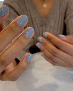 41 Fresh Spring Nail Ideas for a Stylish 2024 - %sitename Blue Nail, Spring Nail, A Woman, Nail Polish, Nails, Blue