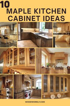 the top ten maple kitchen cabinet ideas in this postcard is from woodwork com