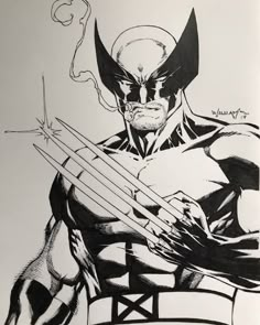 Wolverine Black And White, Wolverine Drawing, Wolverine Tattoo, Wolverine Comic Art, Comic Art Sketch, Wolverine Comic, Wolverine Art, Logan Wolverine, Wolverine Marvel