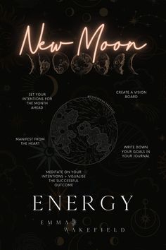 an advertisement for the new moon energy company