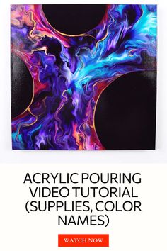 Mystic PURPLE ���🔮 Mixed Media art idea in this new fluid acrylic painting tutorial. My new take on combing acrylic pouring & rings in purple-colored flow painting. This time I want to create several rounded negative space areas and a chaos of colors outside the rings. Also in this abstract art video tutorial, I share with you some helpful touch-up tips. Acrylic Painting Step By Step, Painting Step By Step