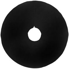 a black round object with a hole in the middle