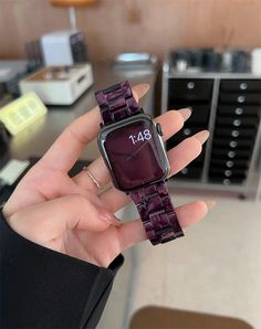 Resin Strap For Apple Watch Band 41MM 45MM 44mm 40mm 42mm 38mm Woman Loop Watchband For Iwatch Series 7 6 Se 5 4 3 2 1 Correa Apple Watch Straps Women, Apple Watch Aesthetic, Origin Band, Black Apple Watch, Black Apple Watch Band, Resin Watch, Apple Watch Bands Fashion, Dope Jewelry Accessories, Apple Watch Se