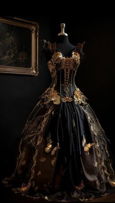 Fairy Fashion, House Dress, Fashion Black, Facebook Page, Ball Dresses, Elegant Design, Black Fashion