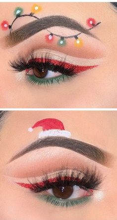 Christmas Makeup Looks, Christmas Makeup Simple, Sweater Diy