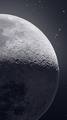 an image of the moon taken from space